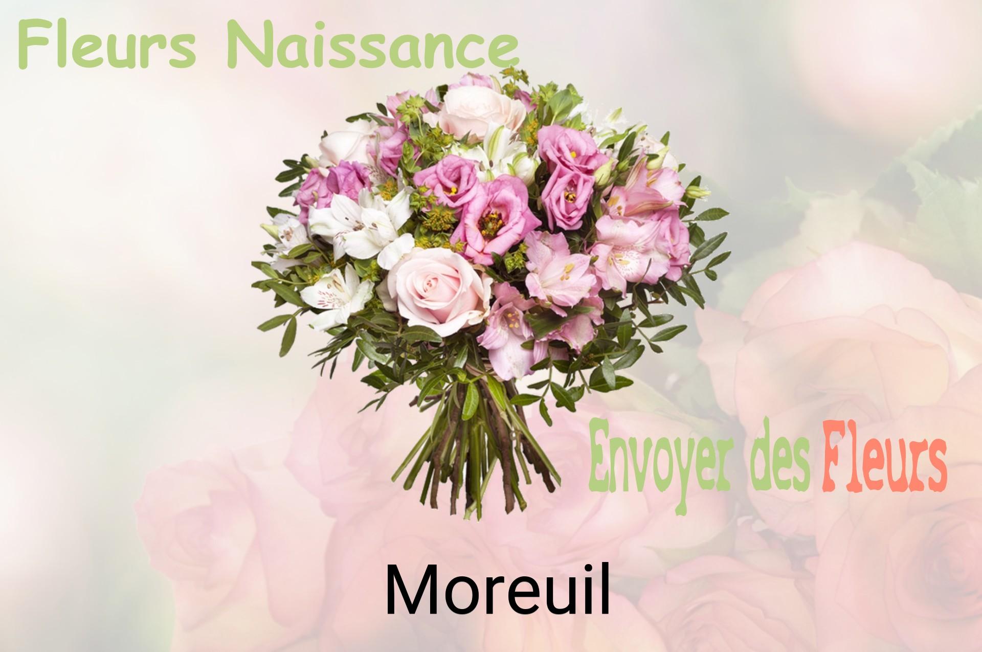 Bouquet de fleurs de naissance livré à Moreuil