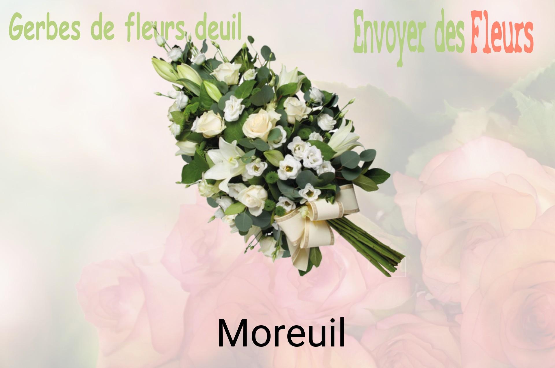 Gerbe de fleurs de deuil livrée à Moreuil